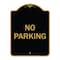 Signmission Designer Series Sign-No Parking, Black & Gold Heavy-Gauge Aluminum, 24" x 18", BG-1824-9947 A-DES-BG-1824-9947 - alternate 1